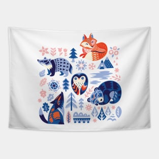 Scandinavian animals Tapestry