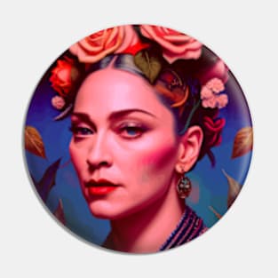 Vintage Portrait of Madonna Pin