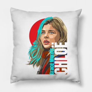 Chloë Grace Moretz Vector Pillow