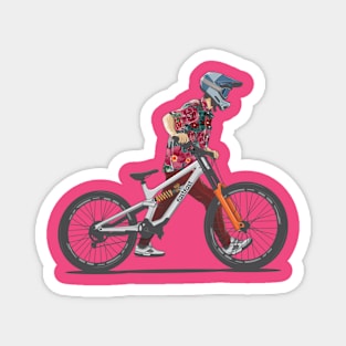 downhill rider Magnet