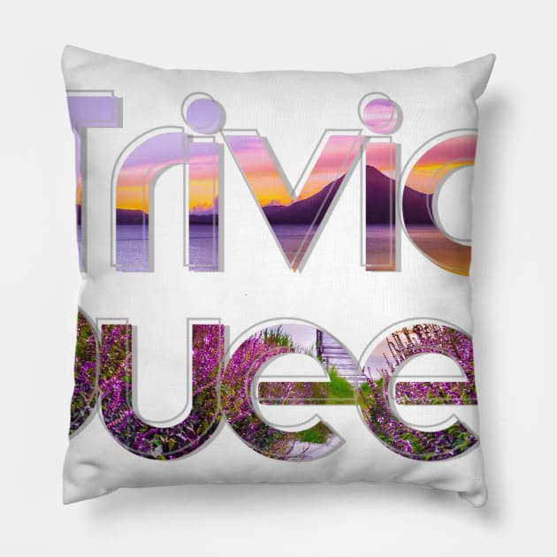 Trivia Queen Pillow by afternoontees