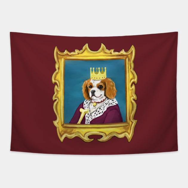 King Charles Cavalier Tapestry by Newtegan