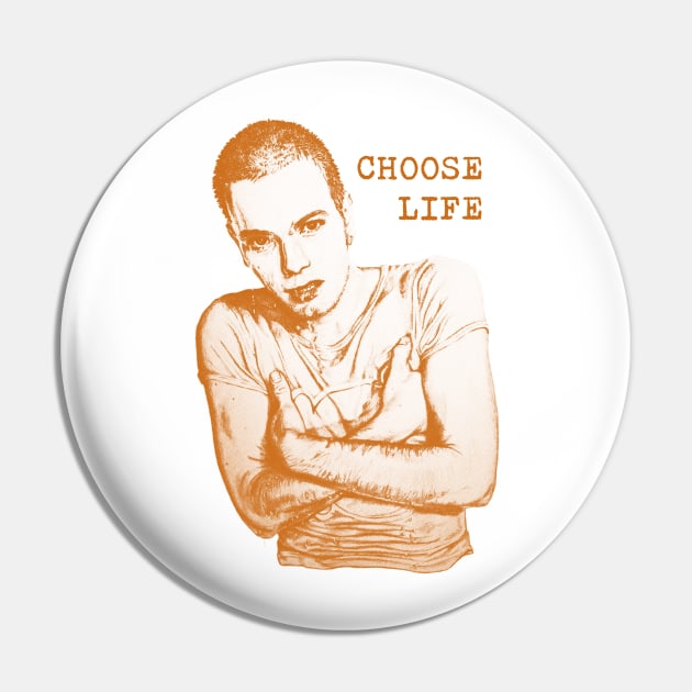 Choose Life (orange) Pin by rakelittle