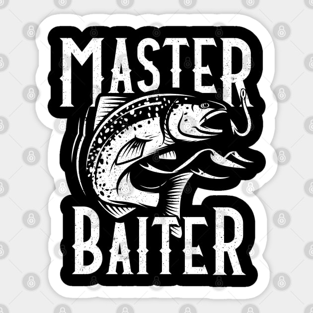 Master Baiter white print - Master Baiter - Sticker