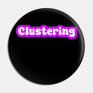 Clustering typography art Pin