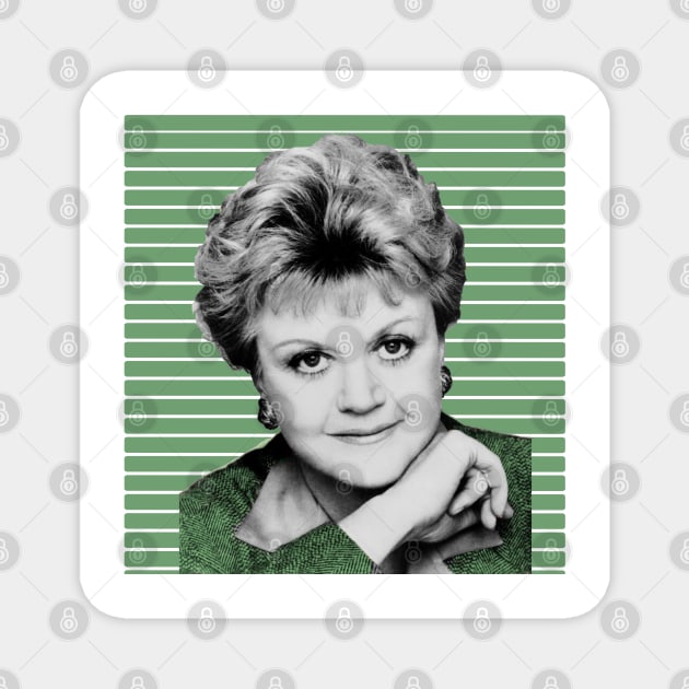 Angela-Lansbury-Scandal - With Green Dress . Magnet by M-H-connection