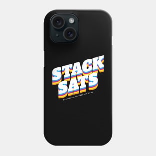 Stack Sats Skew CMYK Orange Phone Case