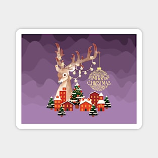 Little Deer Merry Christmas Magnet