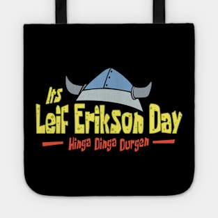 Spongebob Squarepants Happy Leif Erikson Day Tote