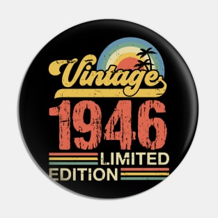 Retro vintage 1946 limited edition Pin