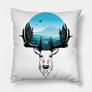 Deer by nature Pillow