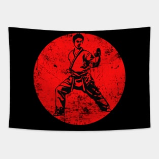 Karate Fight Martial Arts Tapestry