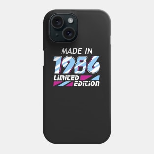 Made in 1986 Limited Edition Phone Case