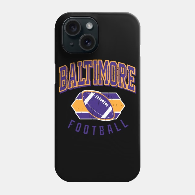 Vintage Baltimore Football Phone Case by funandgames