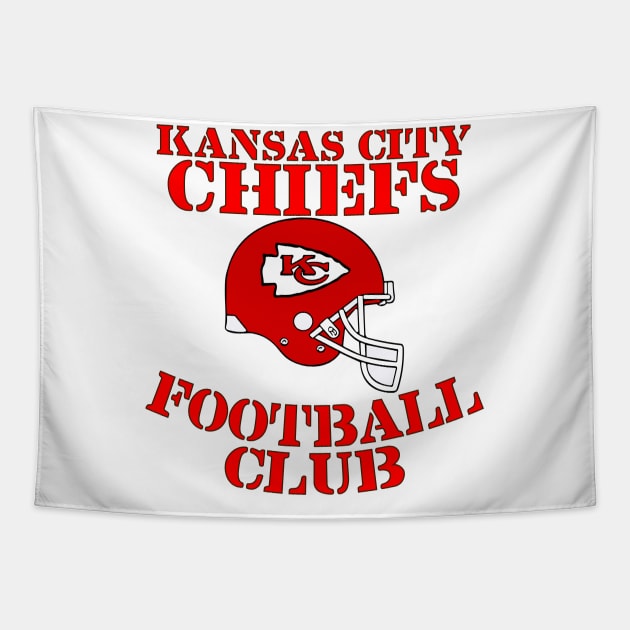 Kansas City Chiefs Football Club Tapestry by Emilied