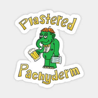 Plastered Pachyderm (clean version) Magnet