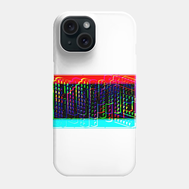 Techno Glitch Game Phone Case by stefy