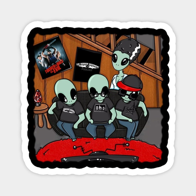 The Horror Basement Podcast Magnet by TheHorrorBasementPodcast