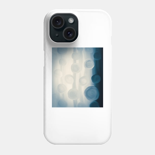 Moody Blue Dots, #mood, #painting Phone Case by AmyBrinkman