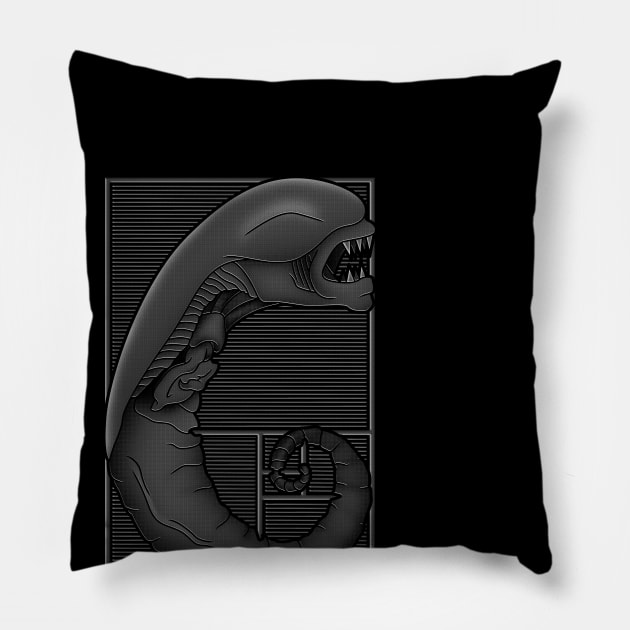 Alien Ratio Pillow by dann