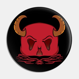 Red Skull Pin