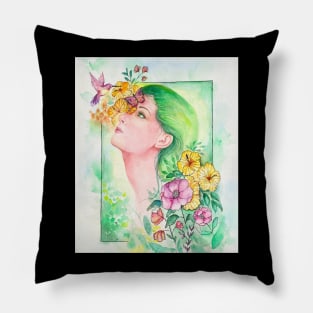 Girl flower Pillow