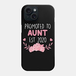 Promoted To Aunt Est 2020 Phone Case