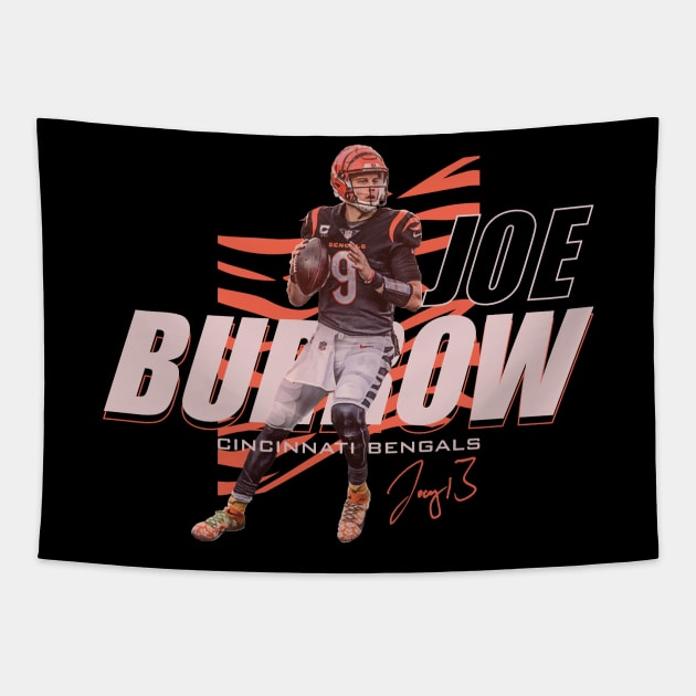 Joe Burrow Bengals Tapestry by Nagorniak