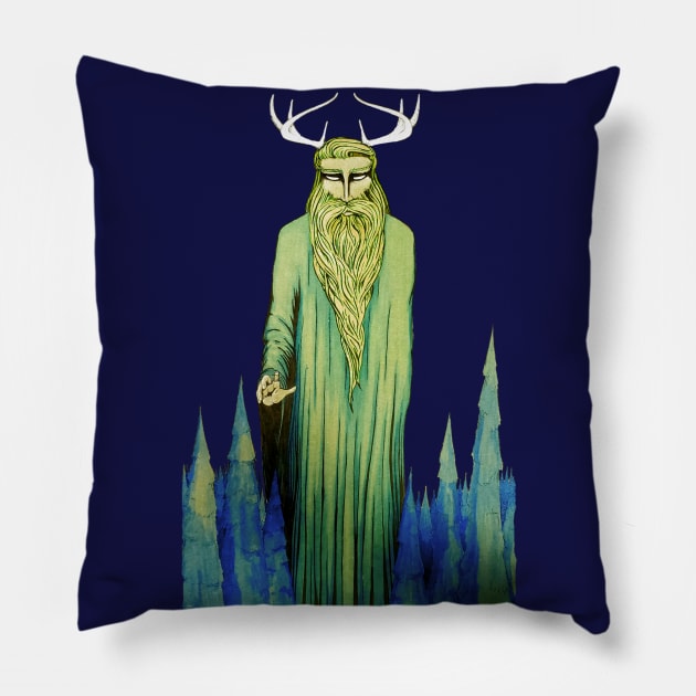 Forest God Pillow by bridgetrolljess