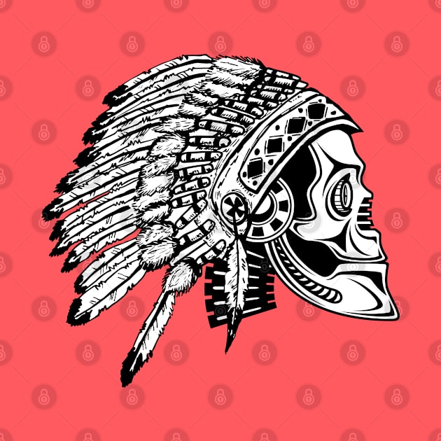 Robot Chief - Native American Indian Headdress by Barn Shirt USA