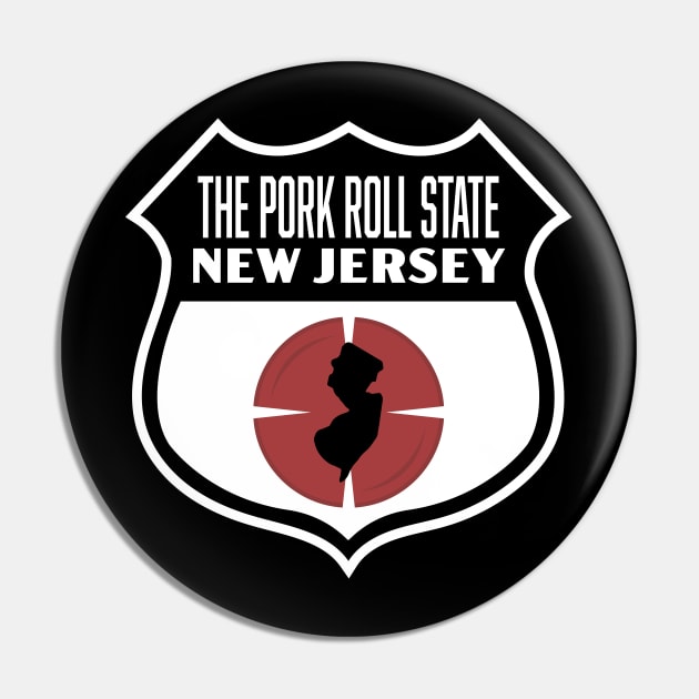 Pork Roll State Shield Pin by DMSC