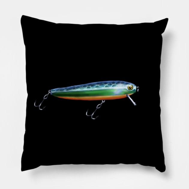 Fishing Lure Pillow by PeggyNovak