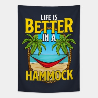 Life Is Better In A Hammock Beach Summer Tapestry