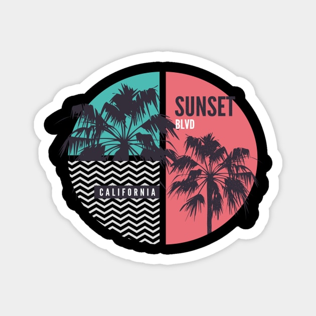 Sunset BLVD Magnet by TheMadSwede