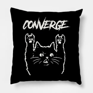 converge and the cat Pillow