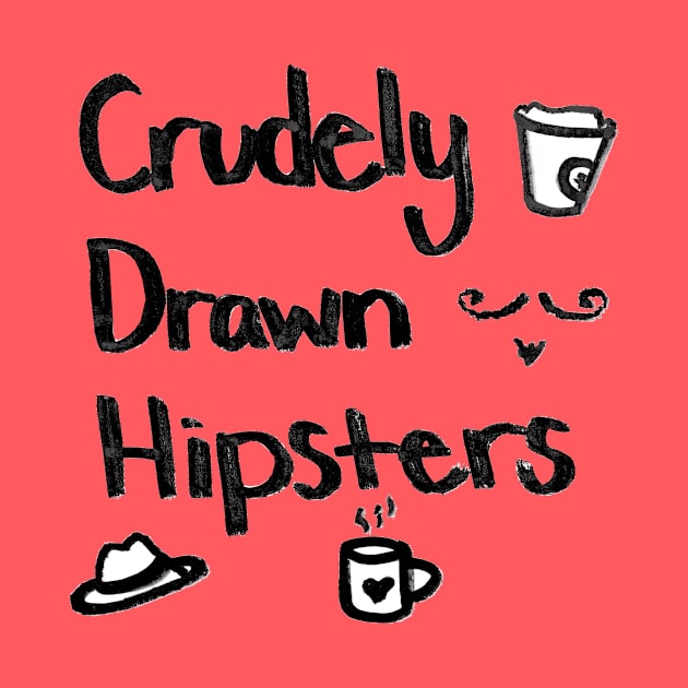 Crudely Drawn Hipsters Logo by CDH