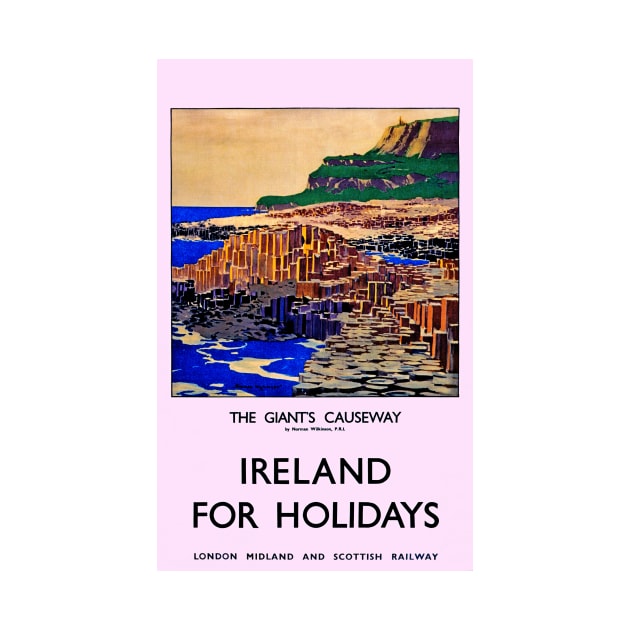 Vintage LMS Giants Causeway Poster by Random Railways