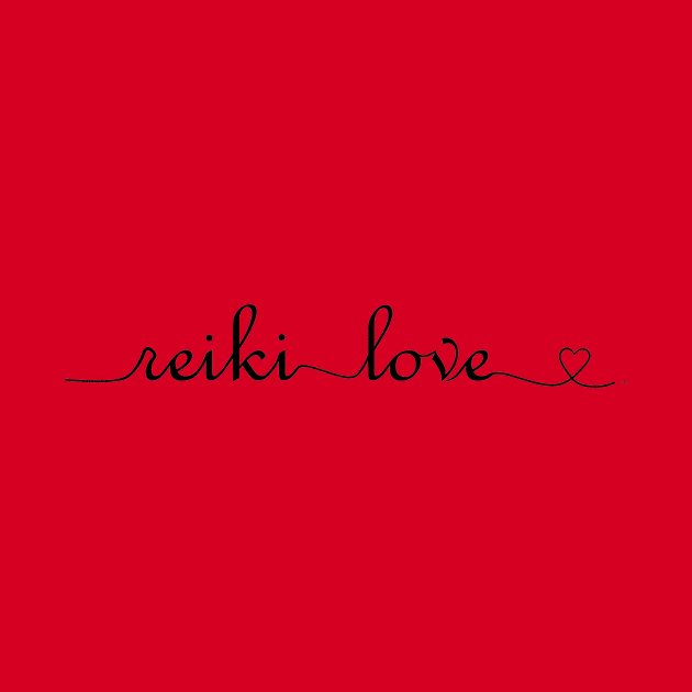 Reiki Love, Words in Black by Heart_Creations