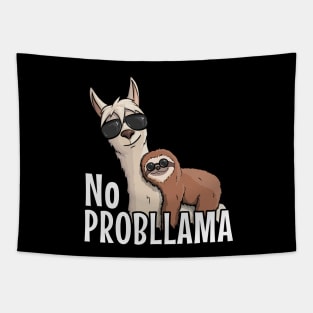 Sloth Riding Llama No ProbLLama Tapestry