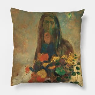 Mystery by Odilon Redon Pillow