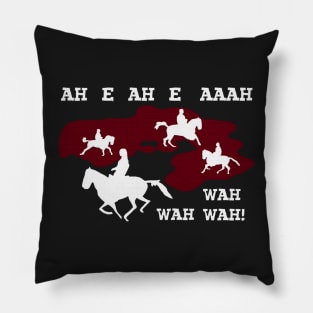 The Good the Bad and the Ugly - Theme Music Horses Montage Pillow