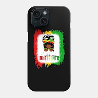 Celebrate Juneteenth Black History Celebrating Black Freedom Phone Case