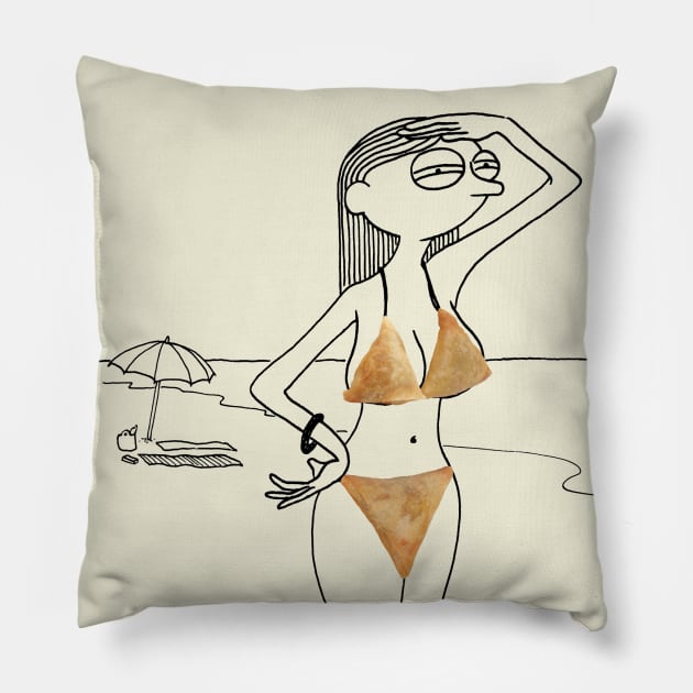 Samosas - Bikini Pillow by MassimoFenati