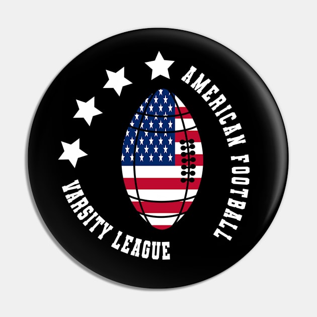 Varsity League American Football Pin by Color Fluffy