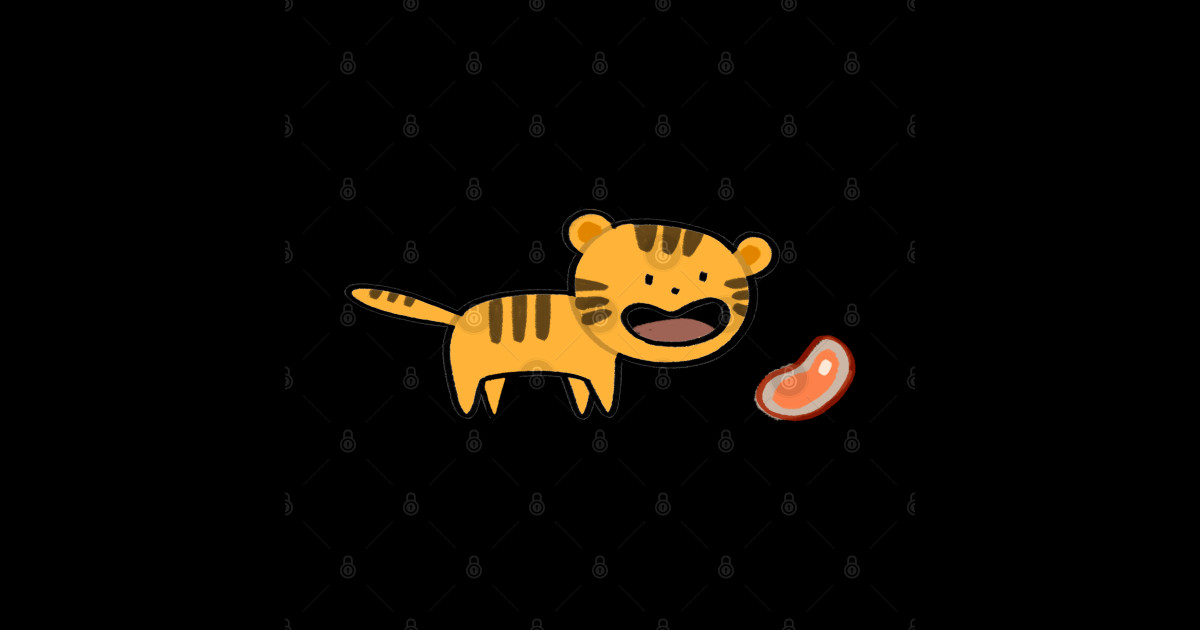 Cute tiger cartoon - Tiger Cartoon - Posters and Art Prints | TeePublic