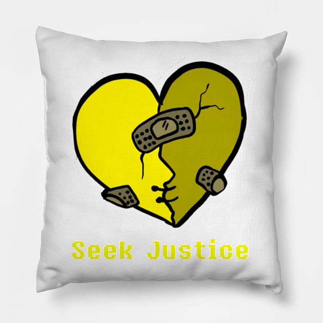 Seek Justice Pillow by MyceliumTorch