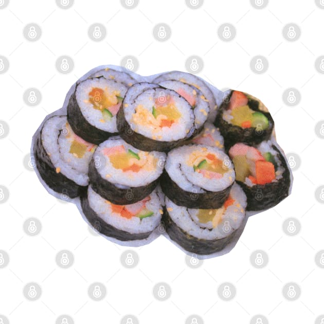 Vegan Sushi Photo Art by Food Photography