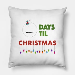 Countdown to Christmas Pillow