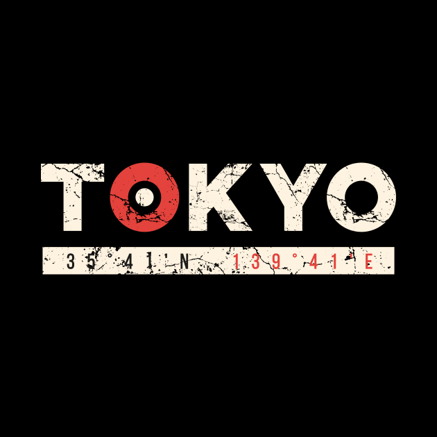 Tokyo apparel design with grunge effect. by Frispa