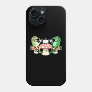 Cottagecore Aesthetic Frog Tea Time Fairycore Phone Case